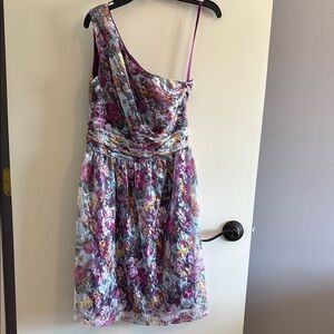 Floral One-Shoulder Dress